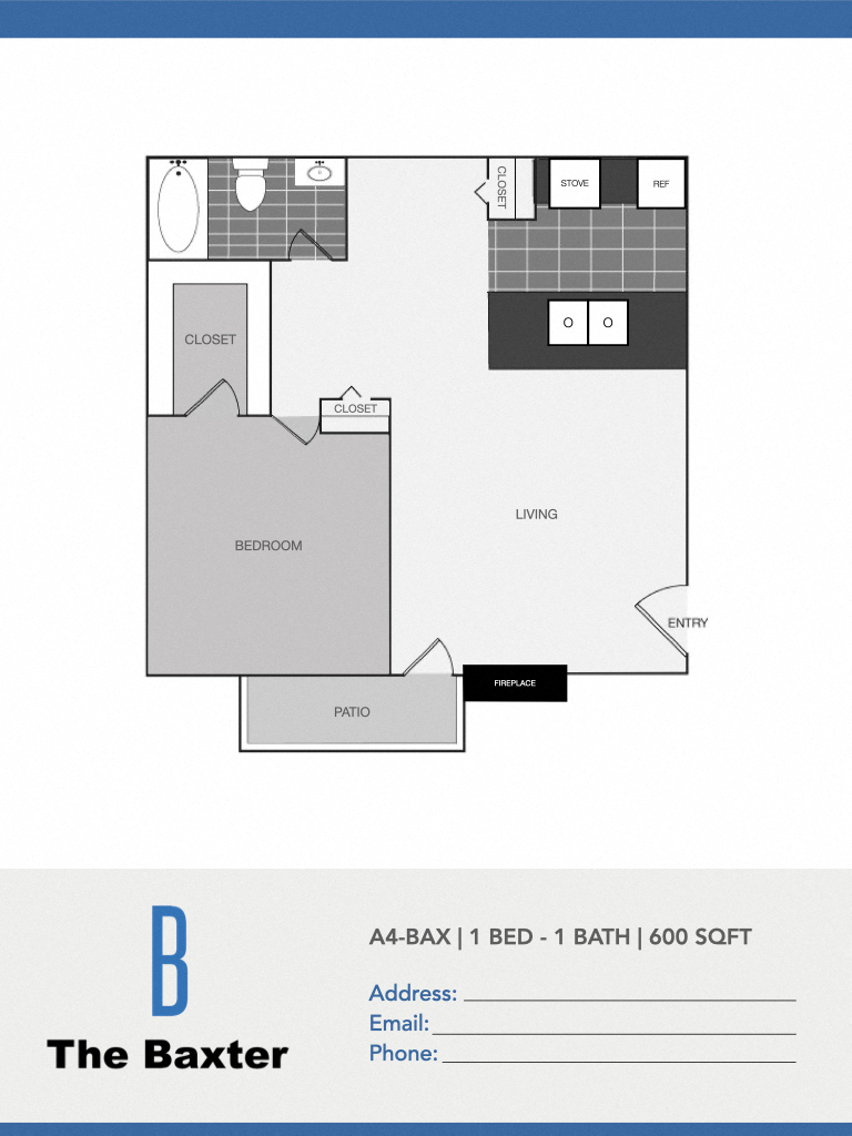 The Baxter A4 Floor Plan